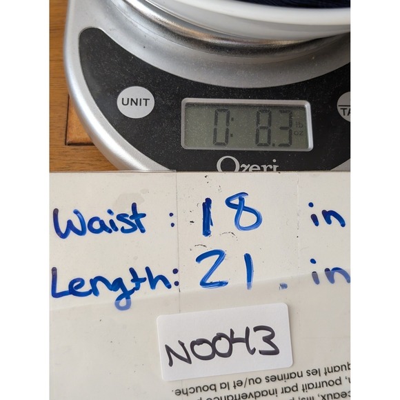 Susan Graver Navy Blue Skirt Drawstring Pockets L Athleisure Casual Boho Comfort - Picture 10 of 10